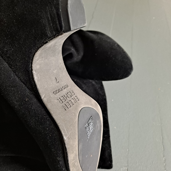 Suede Wedge Tall Boots - Picture 3 of 5